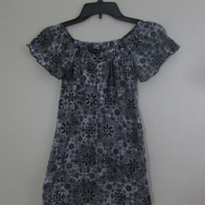 Fang Womens Shirt Small Black Gray White